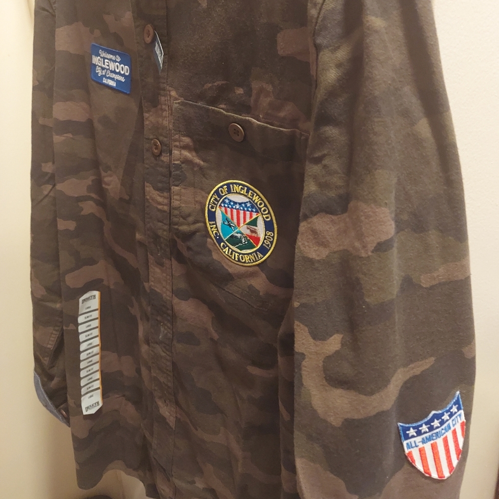 Inglewood Camouflage ‐ Flannel button down
